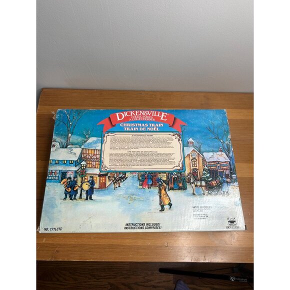 1990s vintage new bright dickensville collectable Christmas train UNTESTED - Picture 5 of 9